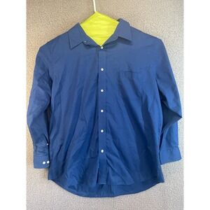 Croft & Barrow ‎ Dress Shirt Men's 18 1/2 34/35 Navy Blue